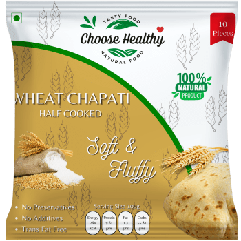 Wheat Chapati, Homemade Half Cooked Chapati